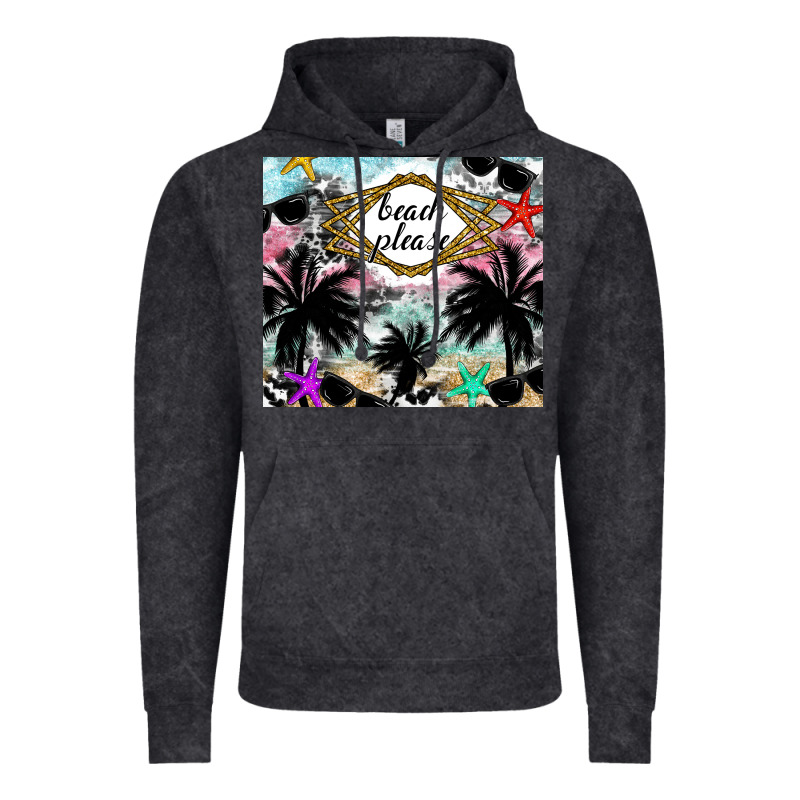 Beach Please Vintage Hoodie by CowhideDigitalArt | Teevron