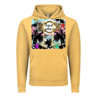 Vintage Mustard Beach Please Vintage Hoodie - CowhideDigitalArt
