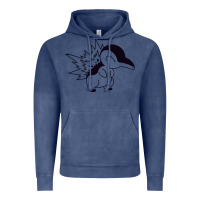 Vintage Denim cyndaquil Vintage Hoodie - linhVisuals