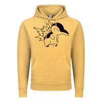 Vintage Mustard cyndaquil Vintage Hoodie - linhVisuals