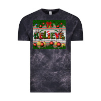 Cloud Black Christmas Believe Vintage Tee - BundleAndBundleShop