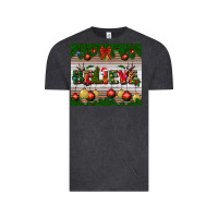 Vintage Black Christmas Believe Vintage Tee - BundleAndBundleShop
