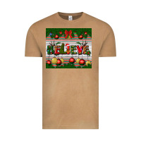 Vintage Camel Christmas Believe Vintage Tee - BundleAndBundleShop
