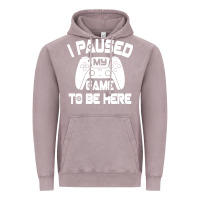 Vintage Zinc i paused my game to be here Vintage Hoodie - linhVisuals