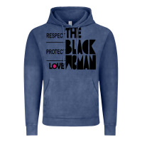 Vintage Denim respect protect love the black woman Vintage Hoodie - linhVisuals