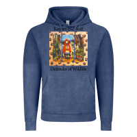 Vintage Denim restore the wolf defenders of wildlife Vintage Hoodie - linhVisuals