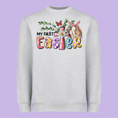 My First Easter Bunny Heavyweight Sweatshirt Designed By Ranaportraitstore