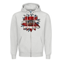 Dove Grey american mom Zipper Hoodie - JahusDesignShop