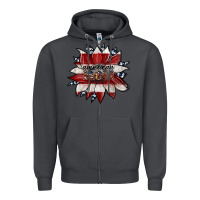 Smoke american mom Zipper Hoodie - JahusDesignShop
