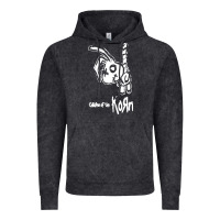 Vintage Black k o r n classic Vintage Hoodie - linhVisuals