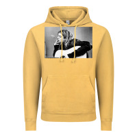 Vintage Mustard kurt smoking Vintage Hoodie - linhVisuals