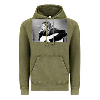 Vintage Olive kurt smoking Vintage Hoodie - linhVisuals