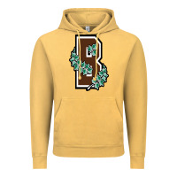 Vintage Mustard brown university Vintage Hoodie - linhVisuals