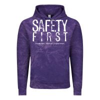 Cloud Purple safety first science teacher Vintage Hoodie - linhVisuals