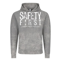 Cloud Rock safety first science teacher Vintage Hoodie - linhVisuals