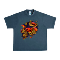 Midnight Navy halloween pumpkin patch  2 Urban Heavy Tee - BundleAndBundleShop
