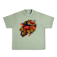 Oil Green halloween pumpkin patch  2 Urban Heavy Tee - BundleAndBundleShop