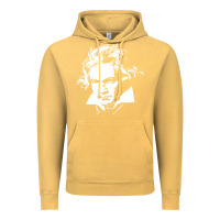 Vintage Mustard beethoven Vintage Hoodie - linhVisuals