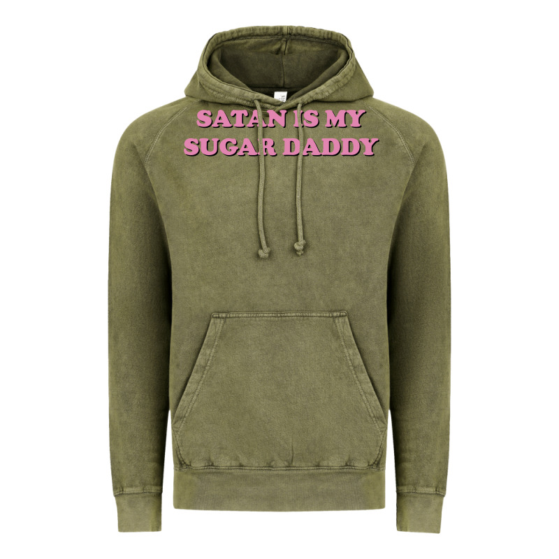 Satan Is My Sugar Daddy Vintage Hoodie by linhVisuals | Teevron