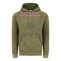 Vintage Olive satan is my sugar daddy Vintage Hoodie - linhVisuals
