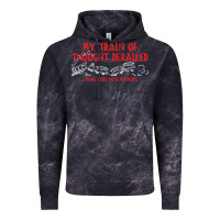 Cloud Black my train of thought derailed Vintage Hoodie - linhVisuals