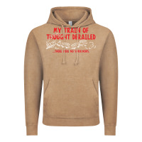 Vintage Coffee my train of thought derailed Vintage Hoodie - linhVisuals