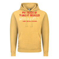 Vintage Mustard my train of thought derailed Vintage Hoodie - linhVisuals