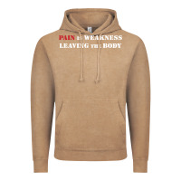 Vintage Coffee pain is weakness leaving the body Vintage Hoodie - linhVisuals
