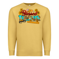 Antique Gold blessed teacher Premium Sweatshirt - RanaPortraitStore
