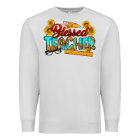 Dove Grey blessed teacher Premium Sweatshirt - RanaPortraitStore