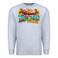 Heather Grey blessed teacher Premium Sweatshirt - RanaPortraitStore