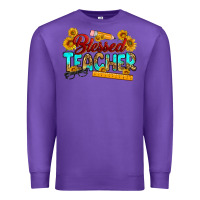 Purple blessed teacher Premium Sweatshirt - RanaPortraitStore