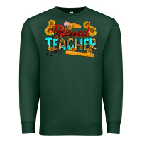Sports Green blessed teacher Premium Sweatshirt - RanaPortraitStore