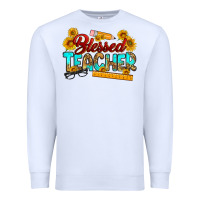 White blessed teacher Premium Sweatshirt - RanaPortraitStore