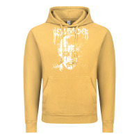 Vintage Mustard black metal pinhead Vintage Hoodie - linhVisuals