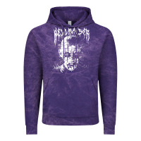 Cloud Purple black metal pinhead Vintage Hoodie - linhVisuals