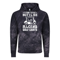 Cloud Black i don't golf but i like racing golf carts Vintage Hoodie - linhVisuals