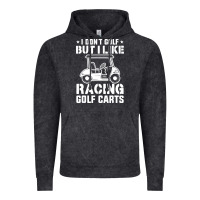 Vintage Black i don't golf but i like racing golf carts Vintage Hoodie - linhVisuals