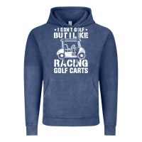 Vintage Denim i don't golf but i like racing golf carts Vintage Hoodie - linhVisuals