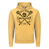 Vintage Mustard lacrosse legally beating people with sticks Vintage Hoodie - linhVisuals