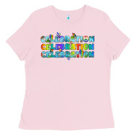Bubblegum Pink Lgbtq Celebration Ladies Tee - BundleAndBundleShop