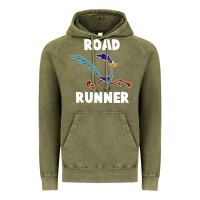 Vintage Olive Road Runner Vintage Hoodie - linhVisuals
