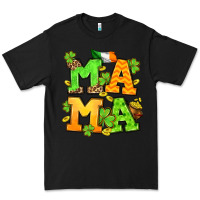 Black St. Patrick's Day mama Premium Tee - OliviaCreatesArt