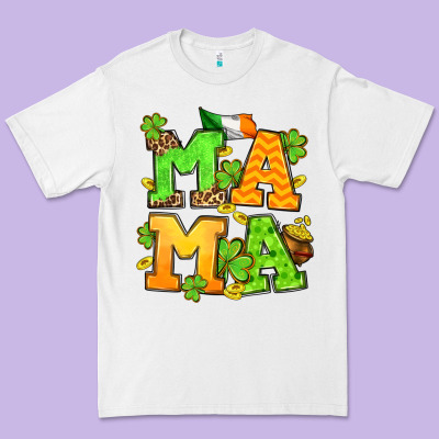 St. Patrick's Day Mama Premium Tee Designed By Oliviacreatesart