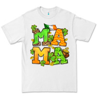 White St. Patrick's Day mama Premium Tee - OliviaCreatesArt