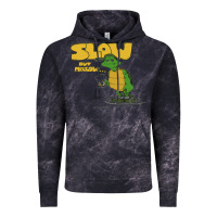 Cloud Black slow but mellow crazy Vintage Hoodie - linhVisuals