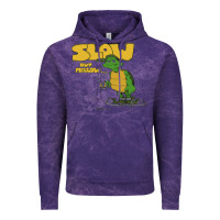 Cloud Purple slow but mellow crazy Vintage Hoodie - linhVisuals