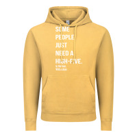 Vintage Mustard some people need a high five Vintage Hoodie - linhVisuals