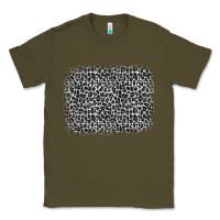 Army Green grey leopard background Classic Tee - OliviaCreatesArt
