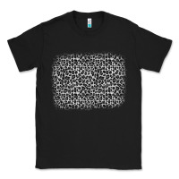 Black grey leopard background Classic Tee - OliviaCreatesArt